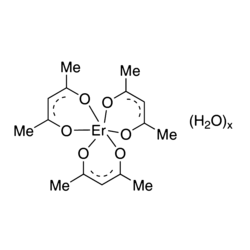 Erbium(III) acetylacetonate hydrate - CAS:14553-08-3 - Er(acac)3, 2,4-Pentanedione erbium(III) derivative, Erbium 2,4-pentanedionate hydrate, Tris(4-hydroxypent-3-en-2-one) erbium hydrate